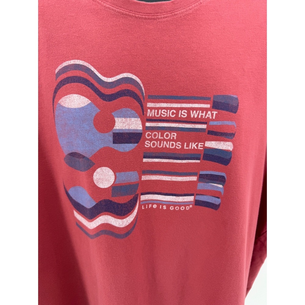 Life is Good Music is What Color Sounds Like Size XXL Crusher Shirt Musician - Picture 7 of 8